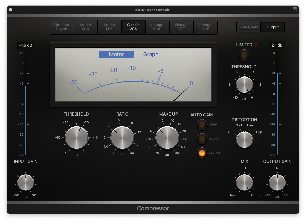 Logic Pro Classic VCA Compressor- dbx160